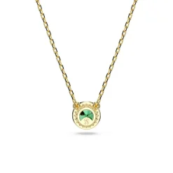 Swarovski Bijoux Collier Femme Swarovski Una  - 5680557 Plaqué or Vert | Femme Collier Et Pendentif