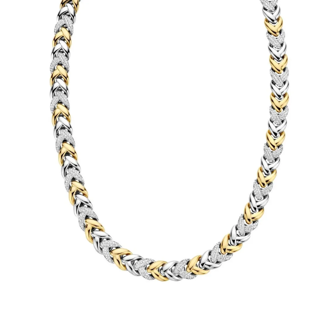 Ti Sento Collier Femme 3989ZY-42 - Argent, plaqué or | Femme Collier Et Pendentif