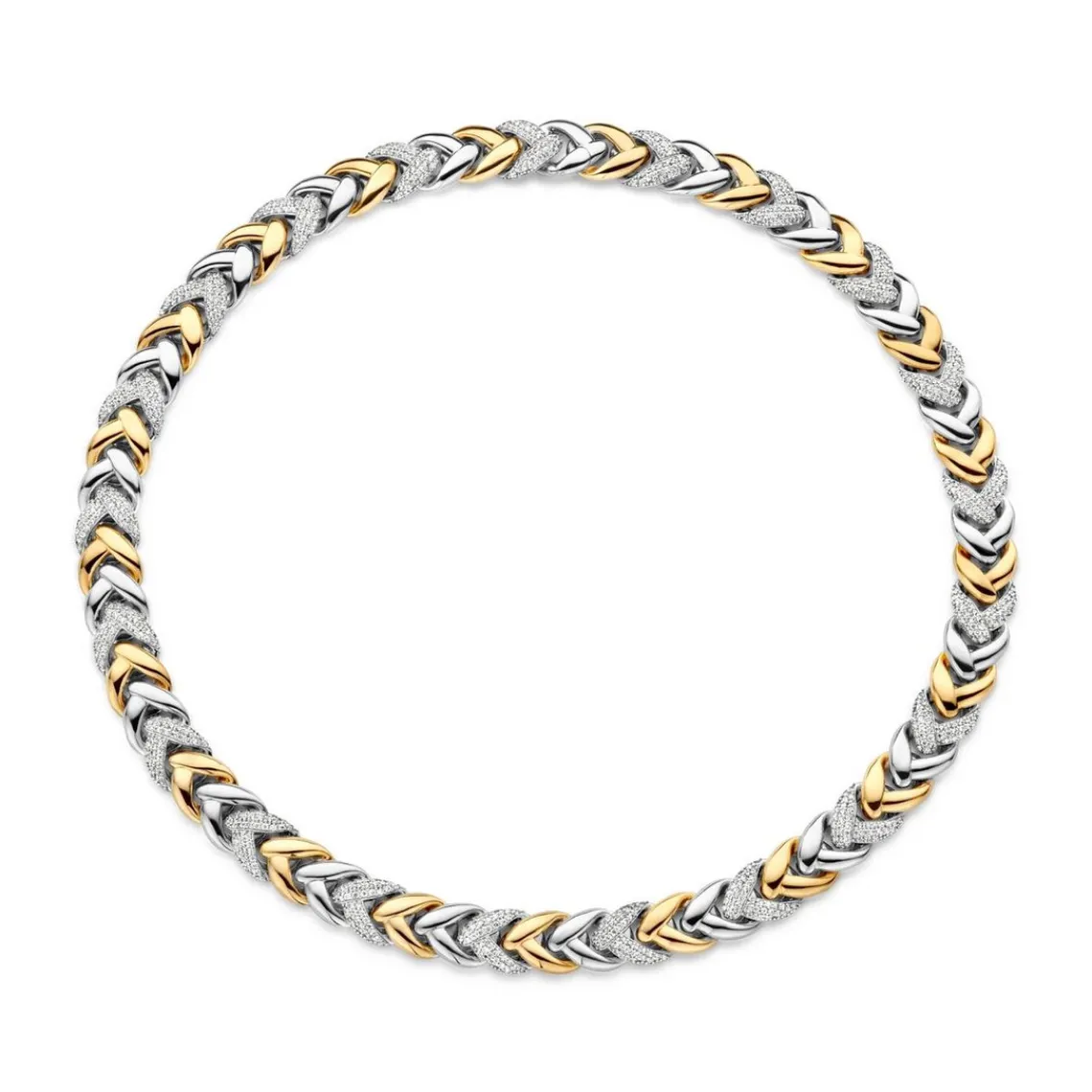 Ti Sento Collier Femme 3989ZY-42 - Argent, plaqué or | Femme Collier Et Pendentif