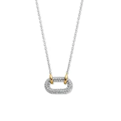 Ti Sento Collier Femme 34010ZY-42 - Argent, plaqué or | Femme Collier Et Pendentif