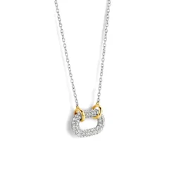 Ti Sento Collier Femme 34010ZY-42 - Argent, plaqué or | Femme Collier Et Pendentif