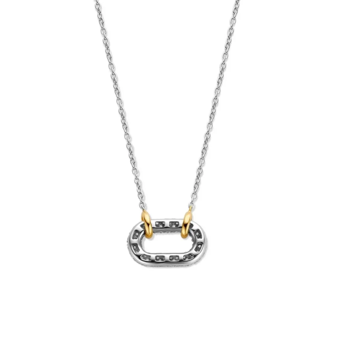 Ti Sento Collier Femme 34010ZY-42 - Argent, plaqué or | Femme Collier Et Pendentif