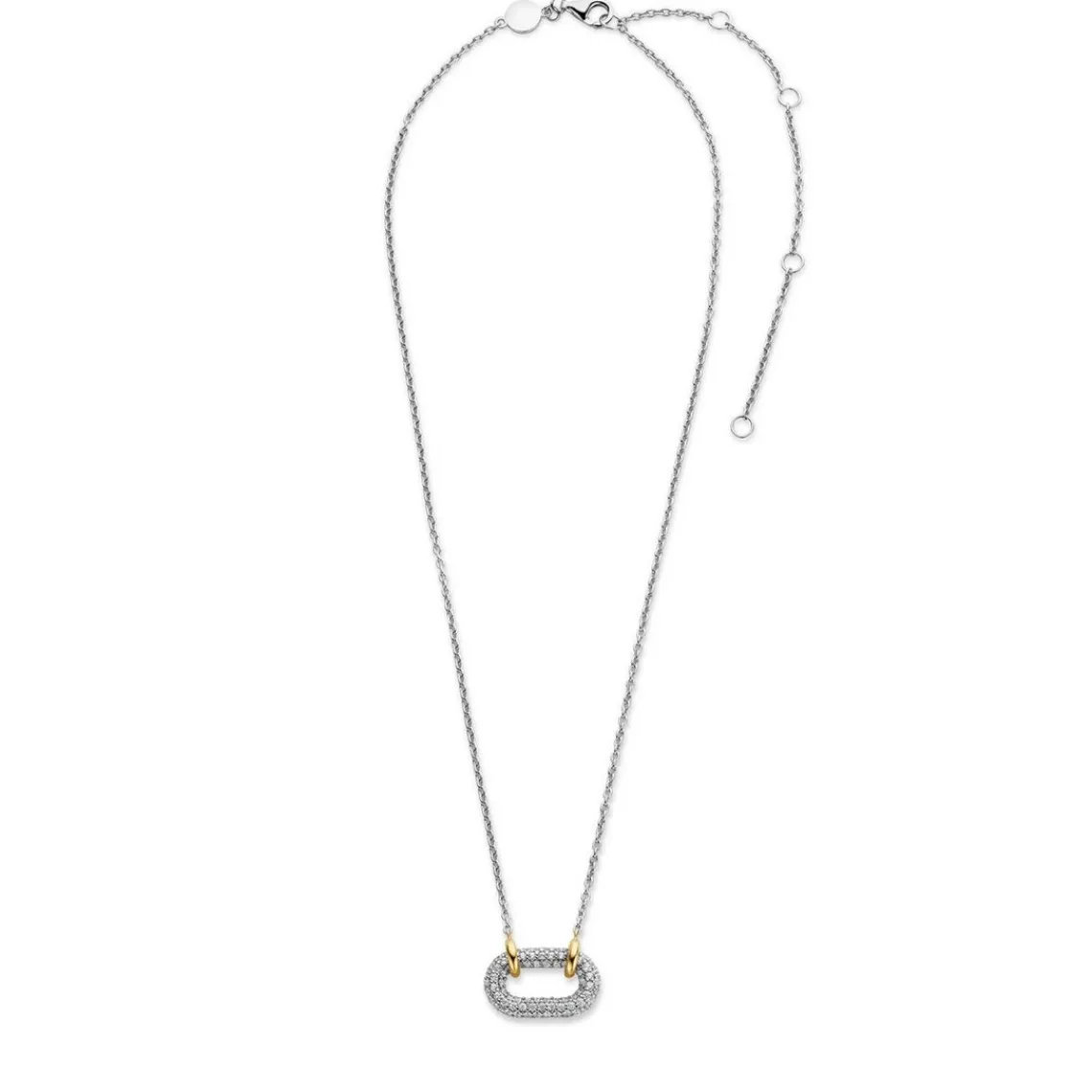Ti Sento Collier Femme 34010ZY-42 - Argent, plaqué or | Femme Collier Et Pendentif
