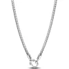 Pandora Collier Fermoir Clouté & Chaîne | Femme Collier Et Pendentif