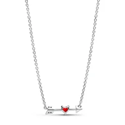 Pandora Collier Flèche & Cœur en Verre de Murano | Femme Collier Et Pendentif