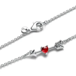 Pandora Collier Flèche & Cœur en Verre de Murano | Femme Collier Et Pendentif