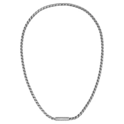 Boss Bijoux Collier Homme Doran - 1580693 Acier Argent | Homme Colliers Et Pendentifs