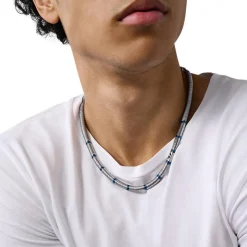 Diesel Bijoux Collier Homme Acier Classique - DX1576931 Hématite | Homme Colliers Et Pendentifs