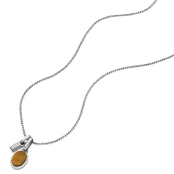 Fossil Bijoux Collier Homme Acier Classique Jewelry - JF04852040 Acier inoxydable | Homme Colliers Et Pendentifs