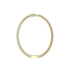 Guess Bijoux Collier homme JUXN03005JWYG - X LOGO Acier Doré | Homme Colliers Et Pendentifs