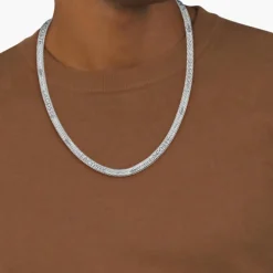 Lacoste Collier Homme Grit - 2040377 Acier Argent | Homme Colliers Et Pendentifs