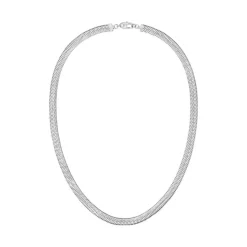 Lacoste Collier Homme Grit - 2040377 Acier Argent | Homme Colliers Et Pendentifs