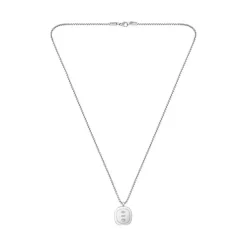 Lacoste Collier Homme Vigor - 2040410 Acier Argent | Homme Colliers Et Pendentifs