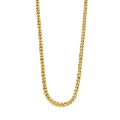 Lotus Style Bijoux Collier Homme Men In Black LS2290-1-2 Acier doré | Homme Colliers Et Pendentifs