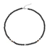 Redskins Collier Homme Bijoux - 285802 Pierre Noir | Homme Colliers Et Pendentifs