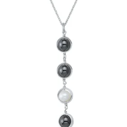 Jourdan Collier CERES AMK030 - Collier En Argent et Hematite Femme | Femme Collier Et Pendentif