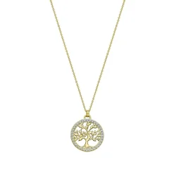 Lotus Silver Collier TREE OF LIFE LP1746-1-2 - Collier Pendentif Ajouré Arbre de vie Femme | Femme Collier Et Pendentif