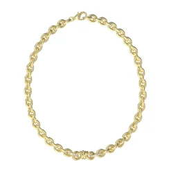 Guess Bijoux Collier Modern Love Acier Doré Et Nœud Central 45,72 cm | Femme Collier Et Pendentif