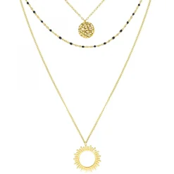 Angèle M Bijoux Collier Multirangs femme Angèle M B2200 | Femme Collier Et Pendentif