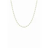 Clyda Bijoux Collier Naturelle Acier Doré 1 Rang Et Perles Miyuki Noires | Femme Collier Et Pendentif