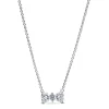 Pandora Collier Nœud Scintillant Argent | Femme Collier Et Pendentif