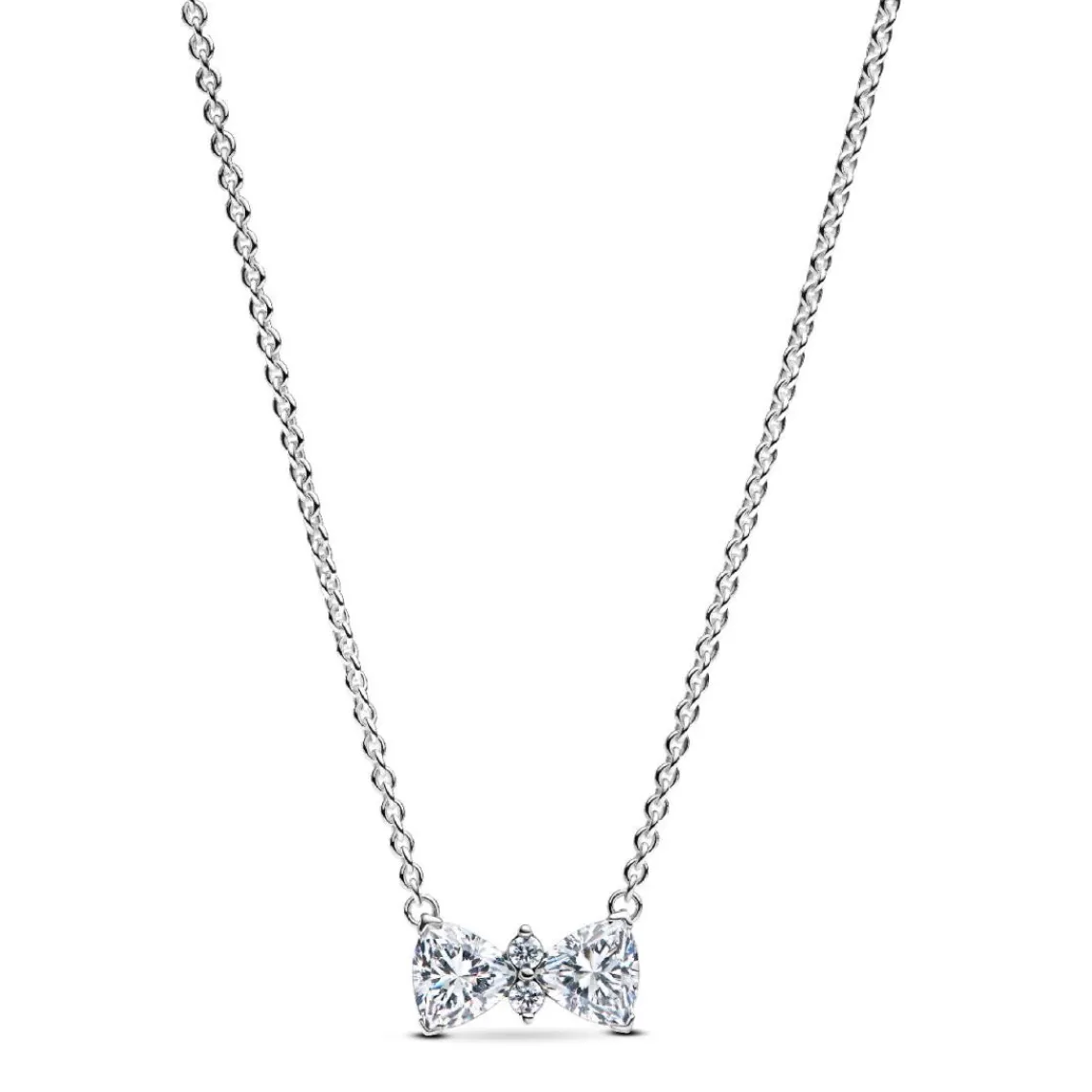 Pandora Collier Nœud Scintillant Argent | Femme Collier Et Pendentif