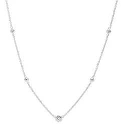 Fossil Bijoux Collier Oxydes Femme -Argent Argent | Femme Collier Et Pendentif