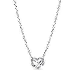 Pandora Collier Moments - Cœur de l’Infini Scintillant | Femme Collier Et Pendentif