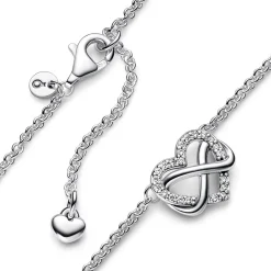 Pandora Collier Moments - Cœur de l’Infini Scintillant | Femme Collier Et Pendentif
