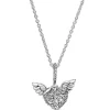 Pandora Collier Moments Cœur Pavé et Ailes d'Ange | Femme Collier Et Pendentif