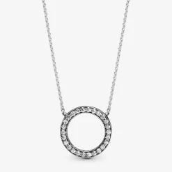 Pandora Collier Signature Cercle Scintillant | Femme Collier Et Pendentif