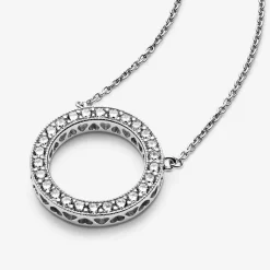 Pandora Collier Signature Cercle Scintillant | Femme Collier Et Pendentif