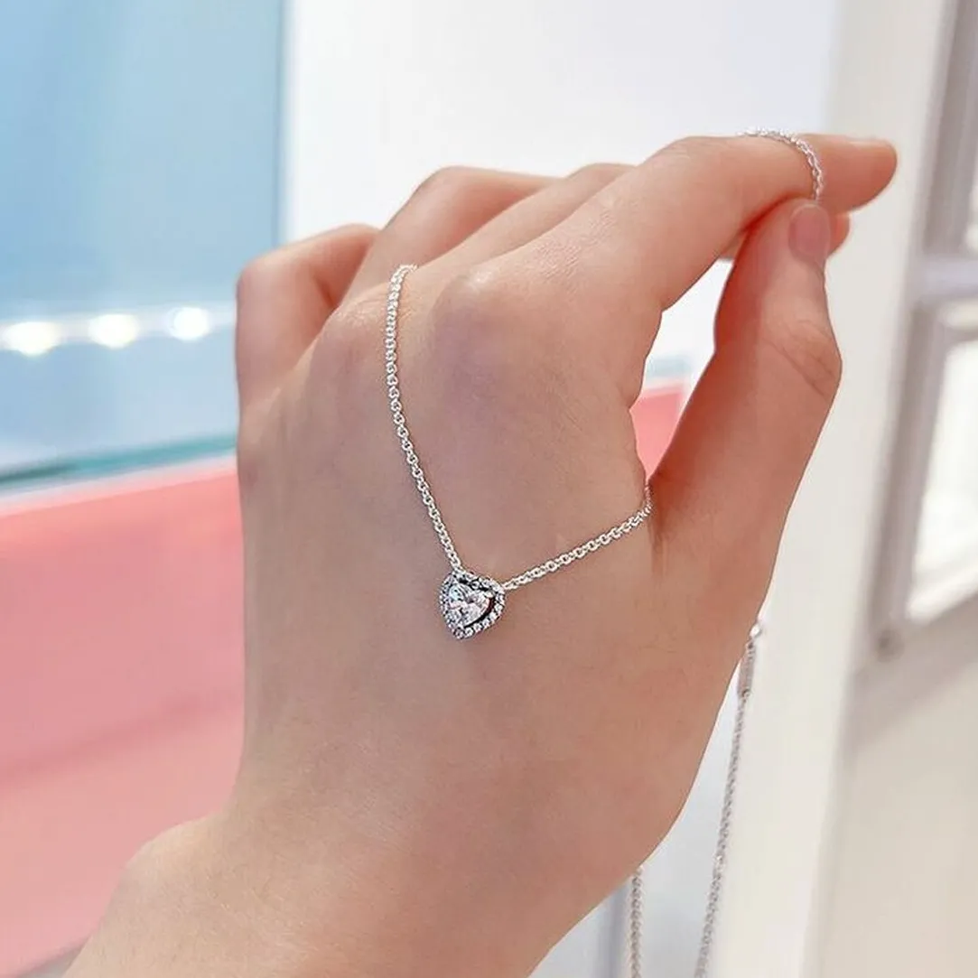 Pandora Collier Timeless Cœur Surélevé | Femme Collier Et Pendentif