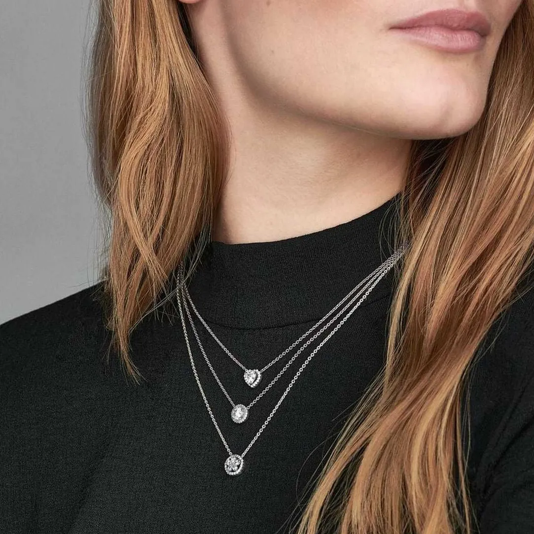Pandora Collier Timeless Cœur Surélevé | Femme Collier Et Pendentif