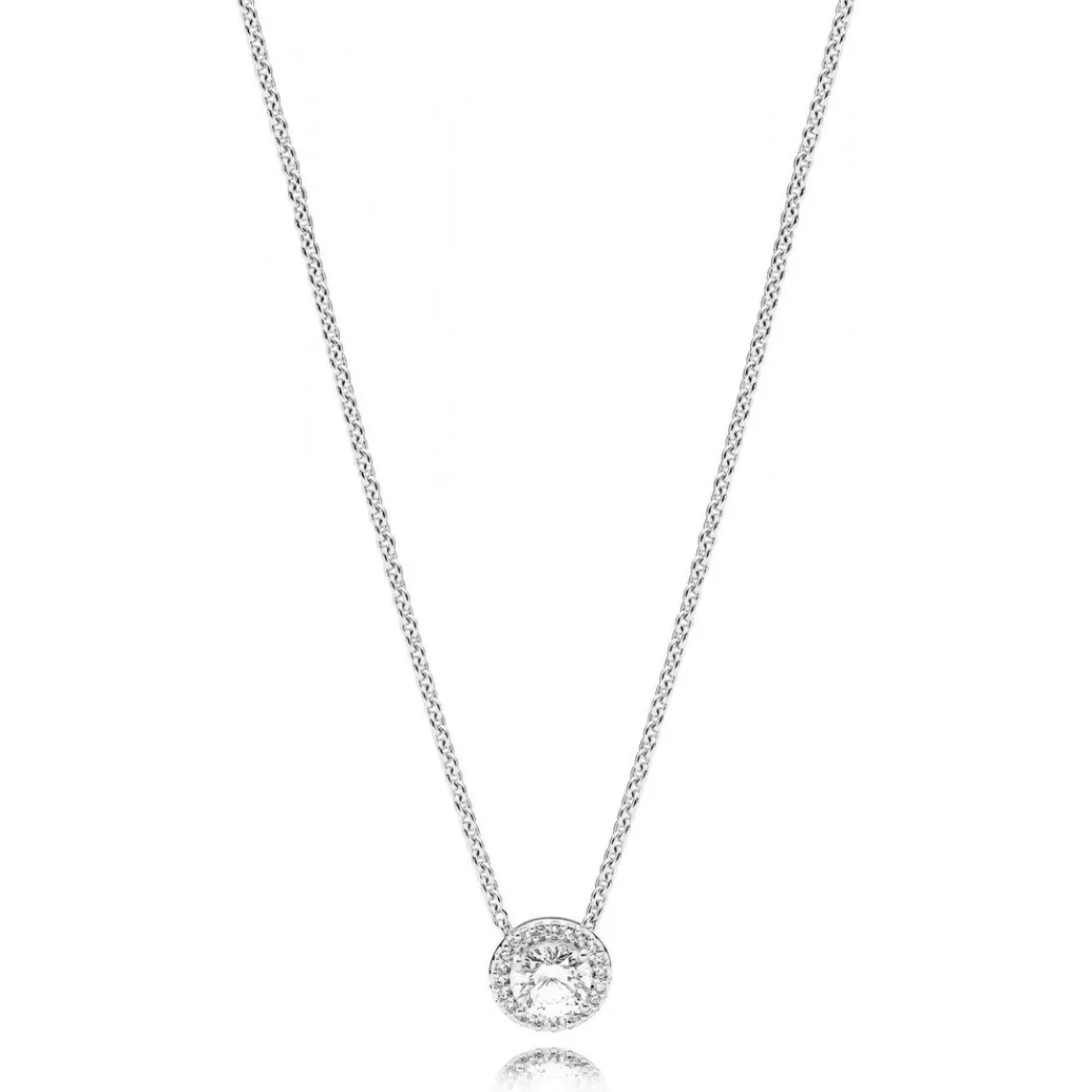 Pandora Collier Timeless Halo Scintillant Rond | Femme Collier Et Pendentif