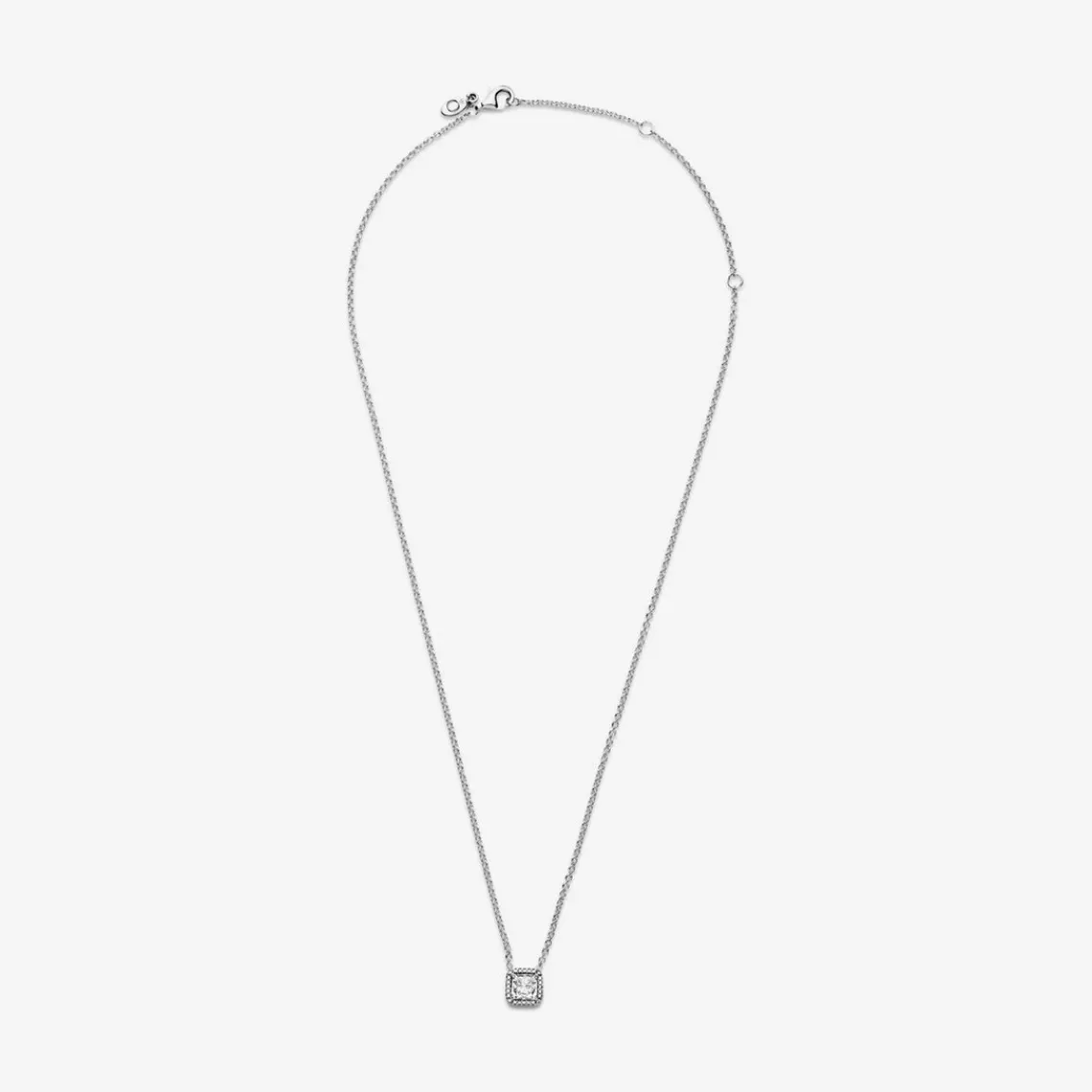 Pandora Collier Timeless Halo Scintillant Carré | Femme Collier Et Pendentif