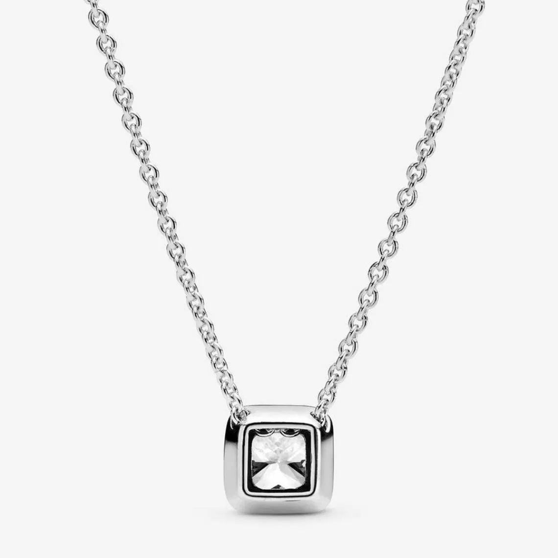 Pandora Collier Timeless Halo Scintillant Carré | Femme Collier Et Pendentif
