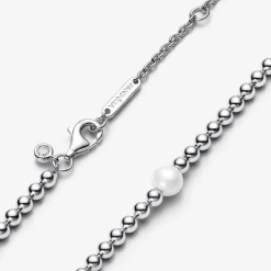 Pandora Collier Perle de Culture et Sphères | Femme Collier Et Pendentif