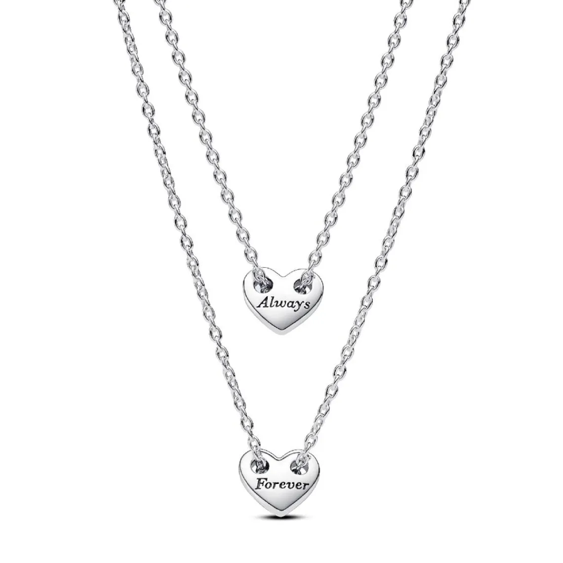 Pandora Colliers Cœurs Séparables Forever & Always | Femme Collier Et Pendentif