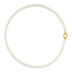 Ti Sento Collier - 34050YP Argent Doré Et Perles Synthétiques | Femme Collier Et Pendentif