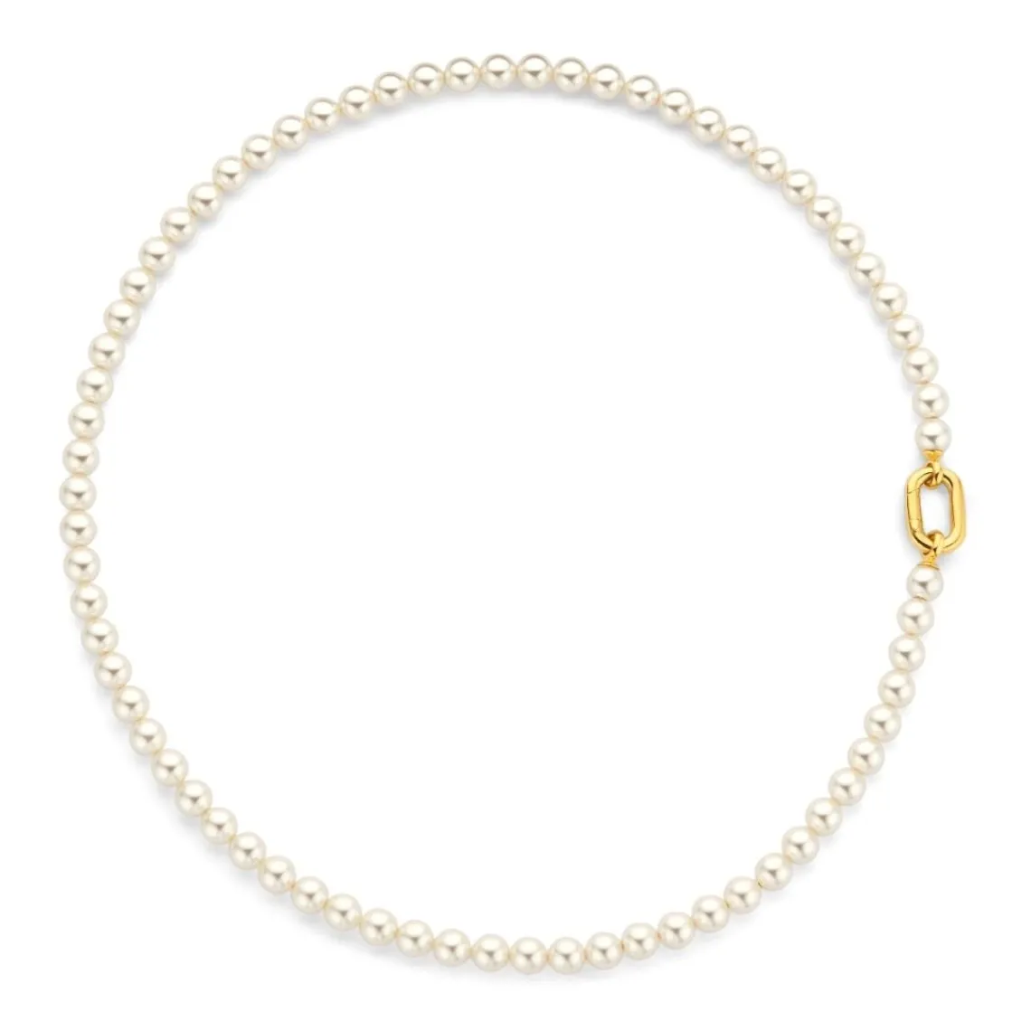 Ti Sento Collier - 34050YP Argent Doré Et Perles Synthétiques | Femme Collier Et Pendentif