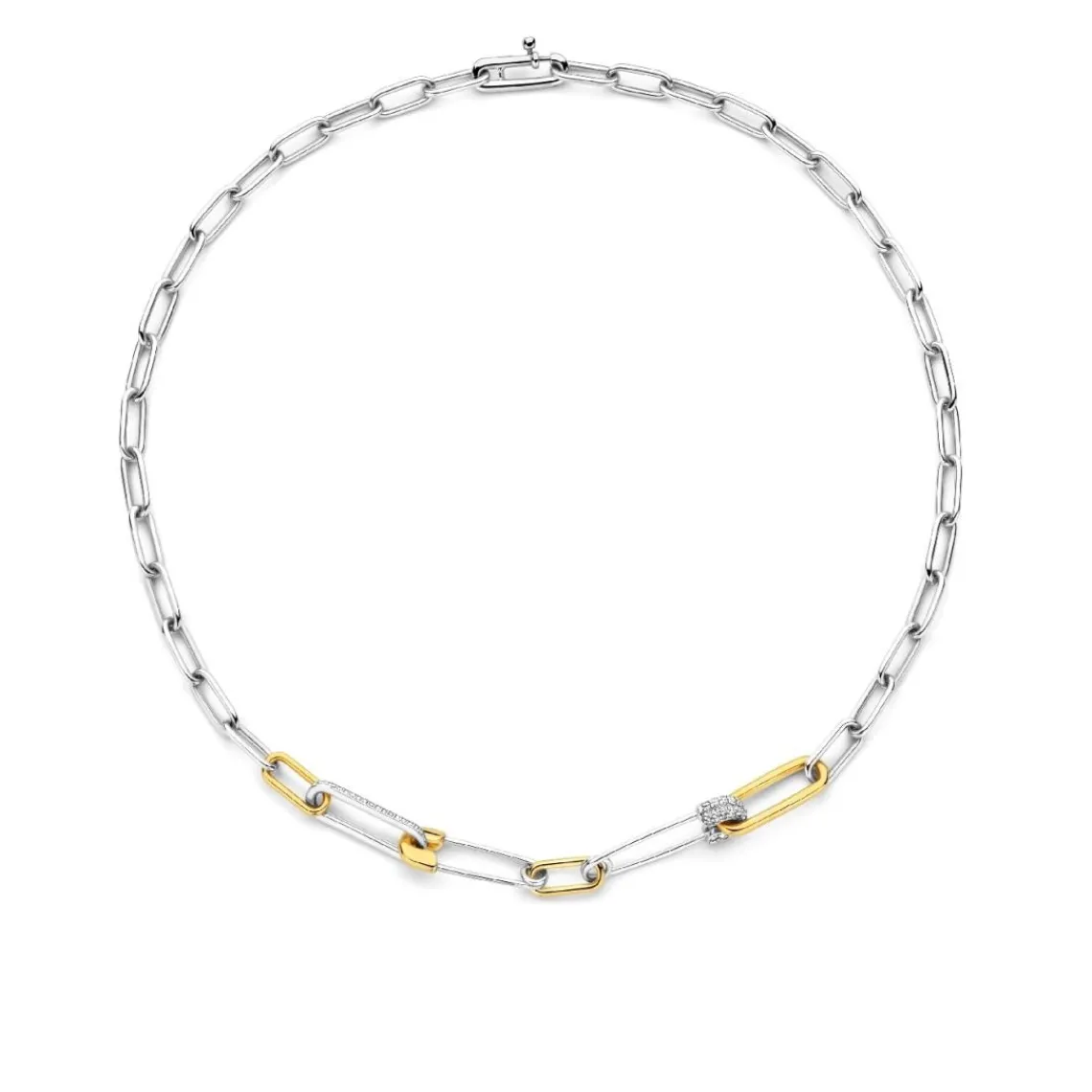Ti Sento Collier - 34047ZY Argent Bicolore Épingles | Femme Collier Et Pendentif