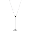 Kosma Paris Collier Y Arielle Argenté & Onyx Noir | Femme Collier Et Pendentif