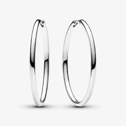 Pandora Créoles à Charms Moments 40 mm | Femme Boucles D'Oreilles