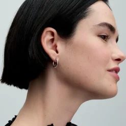 Pandora Créoles à Charms Moments 18 mm | Femme Boucles D'Oreilles