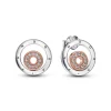 Pandora Créoles Doubles Scintillantes | Femme Boucles D'Oreilles
