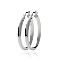 Maison de la Bijouterie Créoles femme argent 3 mm - Z3030 | Femme Boucles D'Oreilles