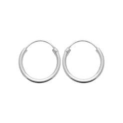 Maison de la Bijouterie Créoles femme argent rhodié 16 mm - W0YYZ6 | Femme Boucles D'Oreilles