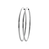 Maison de la Bijouterie Créoles femme argent rhodié 6 mm - W0YY60 | Femme Boucles D'Oreilles