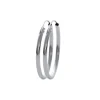Maison de la Bijouterie Créoles femme argent rhodié 3 mm - W0YY30 | Femme Boucles D'Oreilles